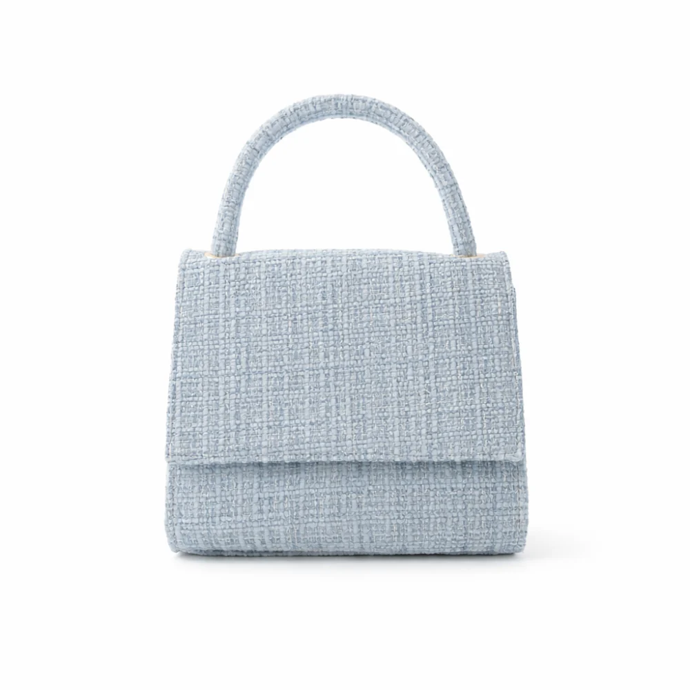 K&Co. Petal Series Boucle Top Handle Side Bag  - BLUE - Image 3