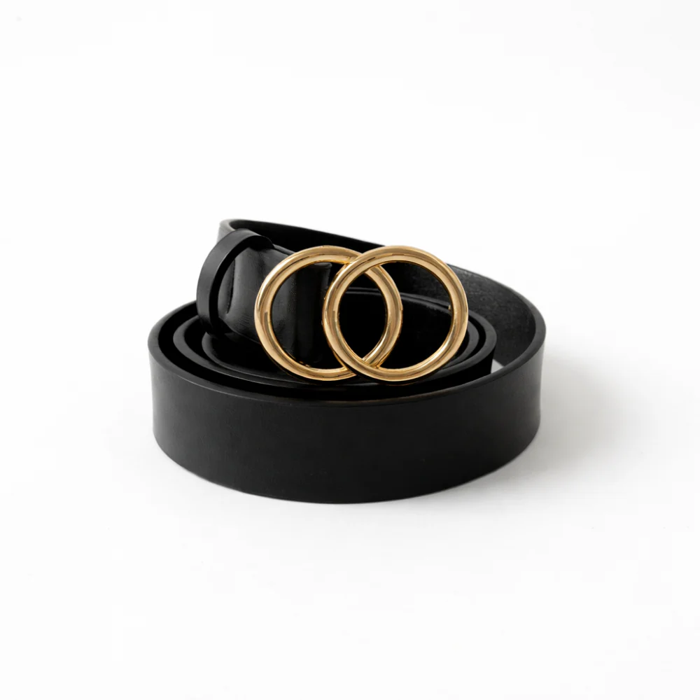 K&Co. Double Ring Belt  - BLACK