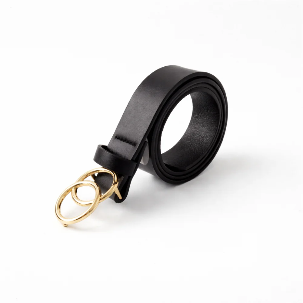 K&Co. Double Ring Belt  - BLACK - Image 3