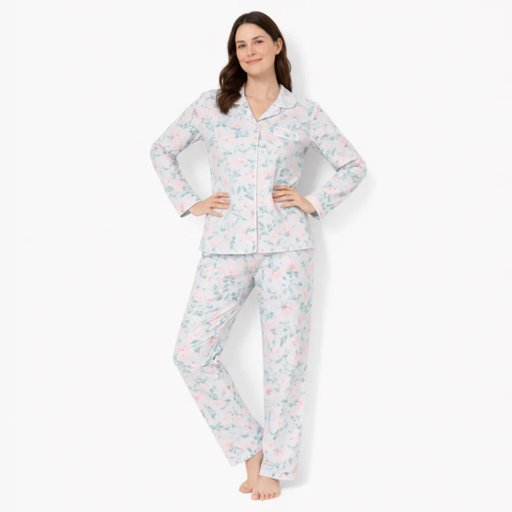 K&Co. Petal Series Flannelette Pyjama Set - Petal Series - Image 2