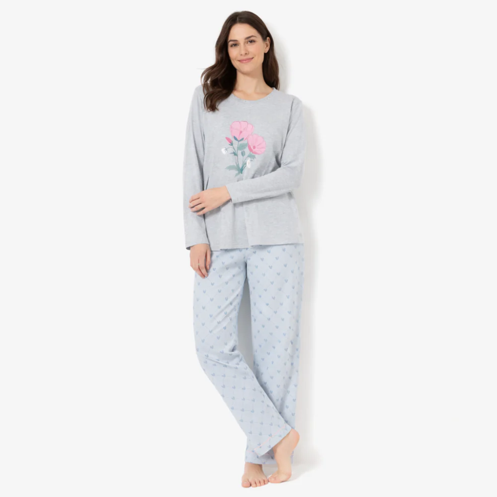 K&Co. Petal Series Jersey Pyjama Set - FLORAL LOVE - Image 2