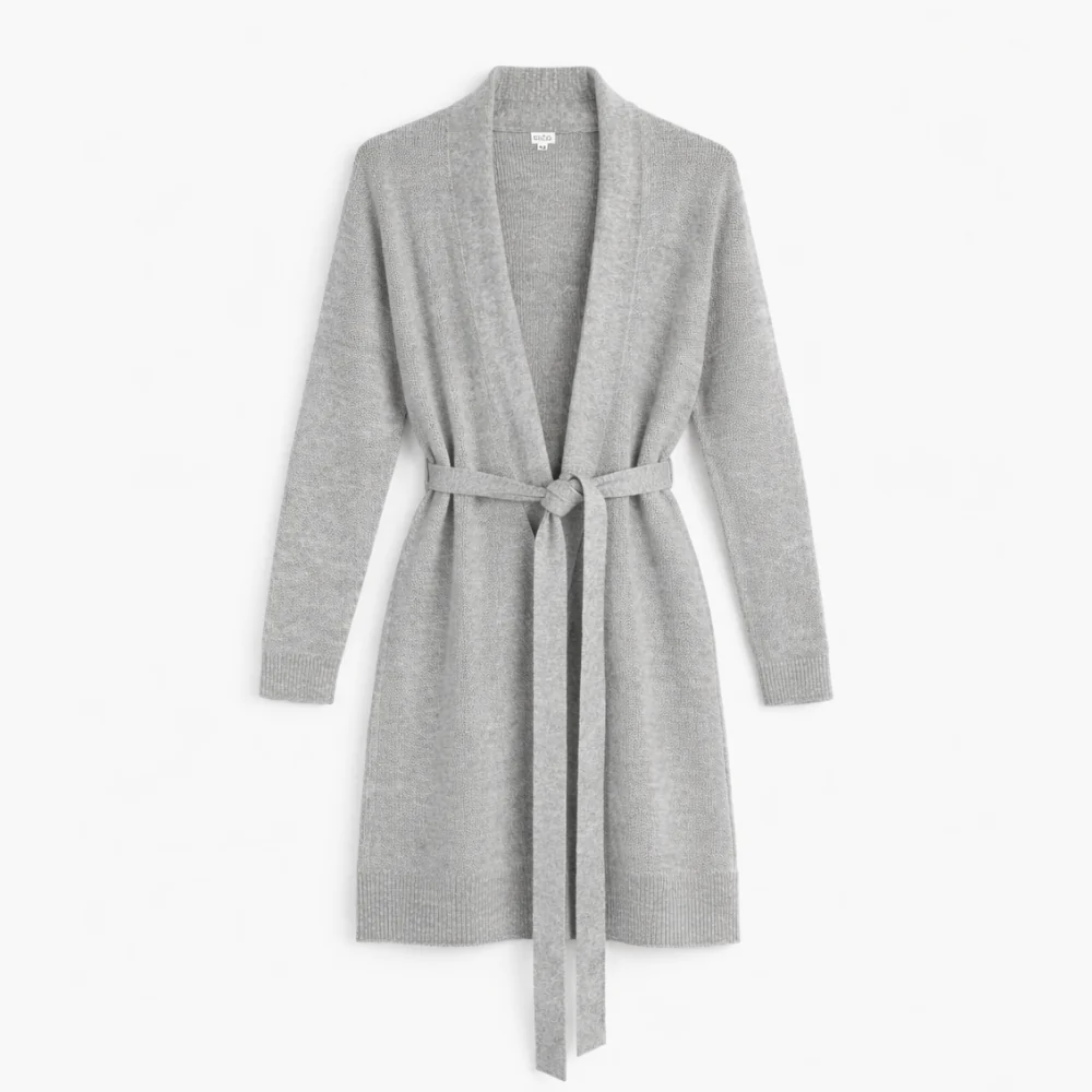 K&Co. Petal Series Knit Cardigan - GREY MERLE