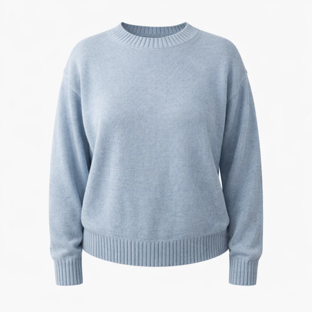K&Co.Petal Series Knit Sweater - BLUE MERLE.