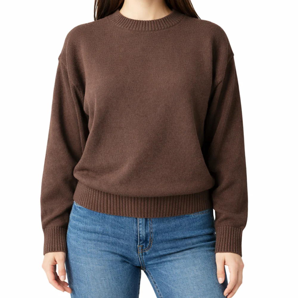 K&Co.Petal Series Knit Sweater - CHOCOLATE - Image 2