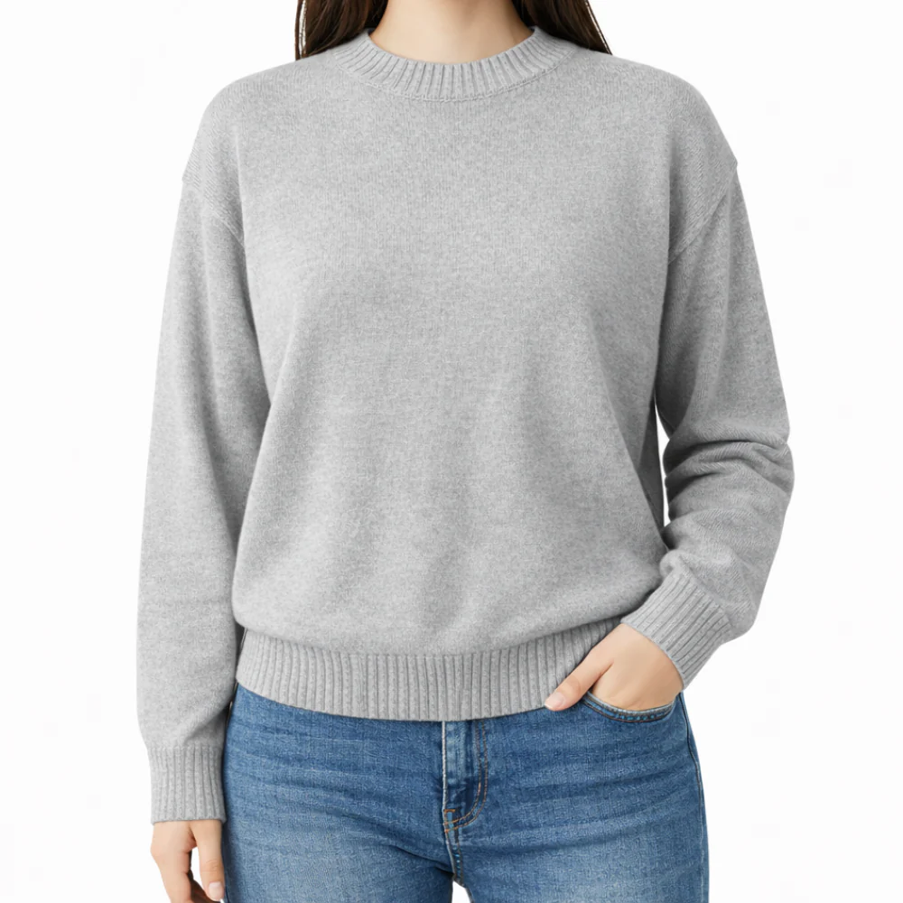 K&Co.Petal Series Knit Sweater - GREY MERLE - Image 2