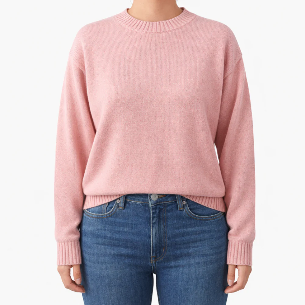 K&Co.Petal Series Knit Sweater - PINK MERLE - Image 2