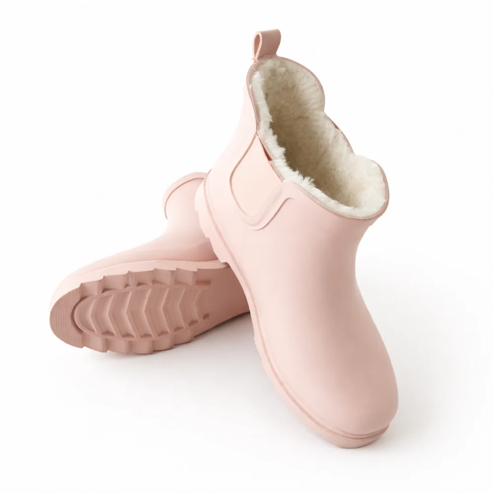 K&Co. Petal Series Lined Ankle Gumboots - DUSTY PINK - Image 3