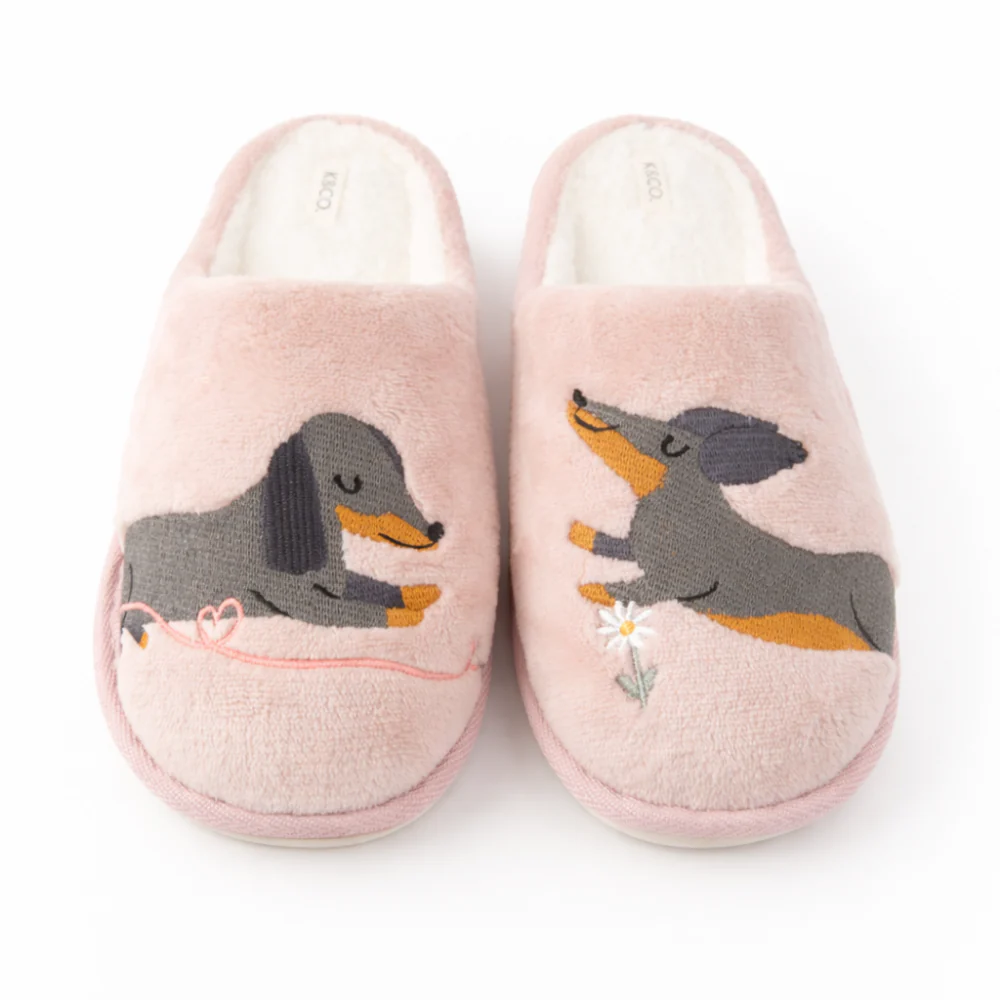 K&Co. Petal Series Novelty Slippers - HAPPY PUPS - Image 3