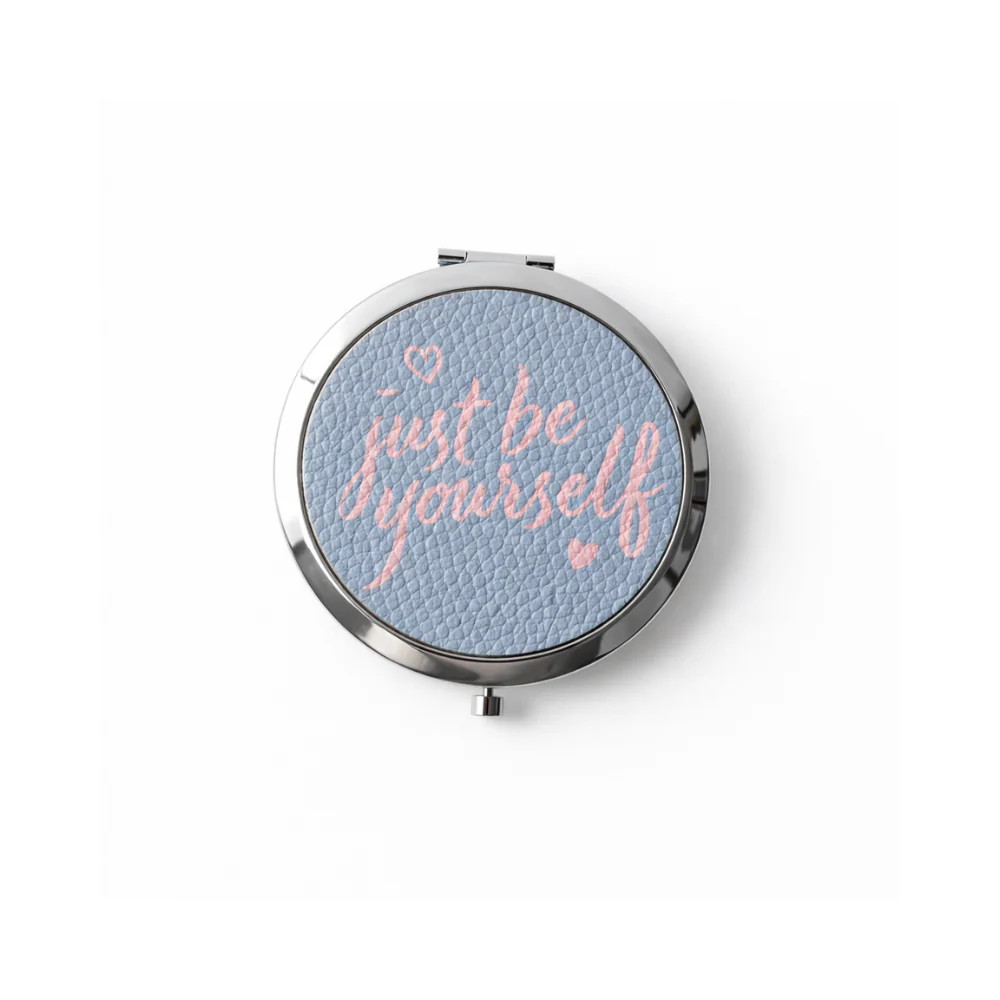 K&Co. Petal Series Pocket Mirror - BE YOURSELF