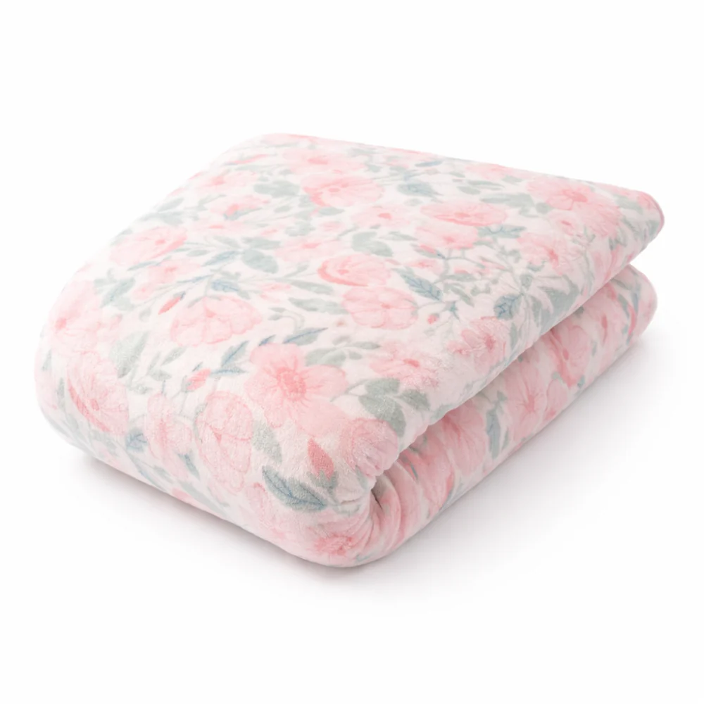 K&Co. Petal Series Printed Blanket - Petal Series PINK - Image 2
