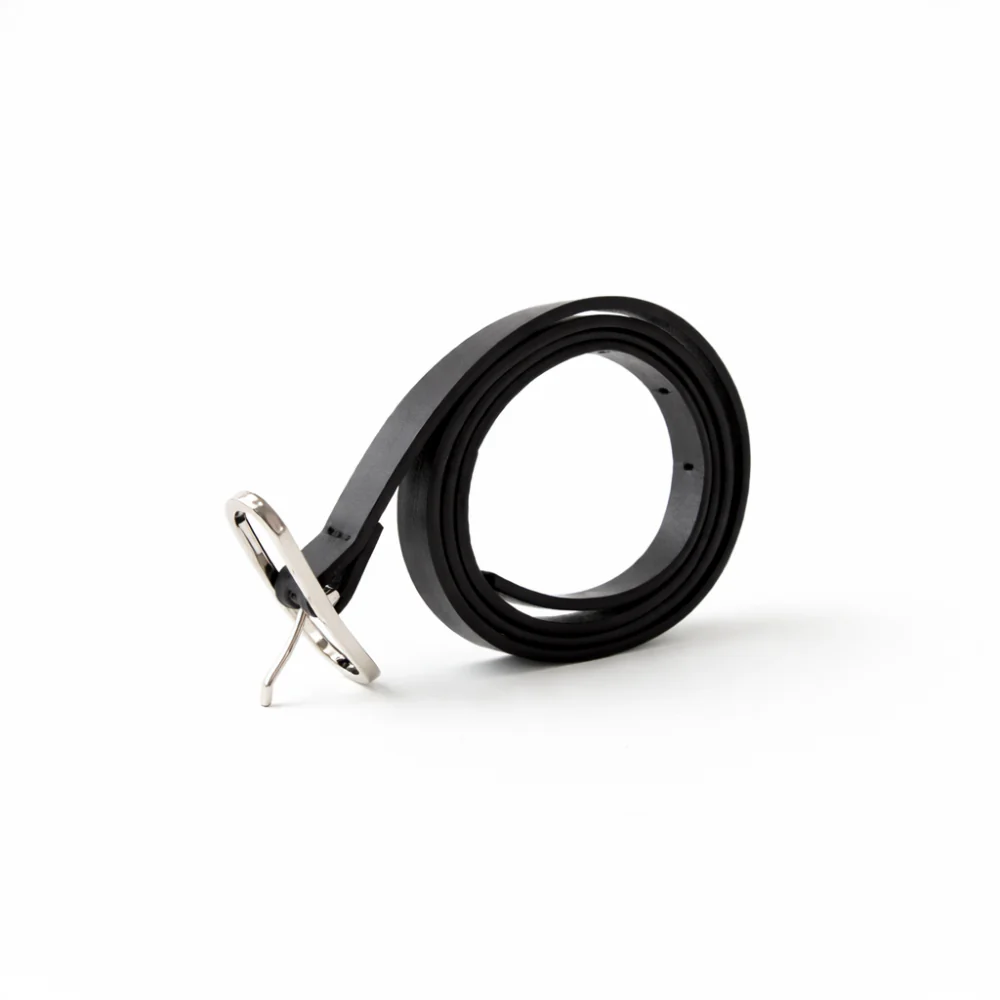 K&Co. Skinny Belt  - BLACK - Image 3