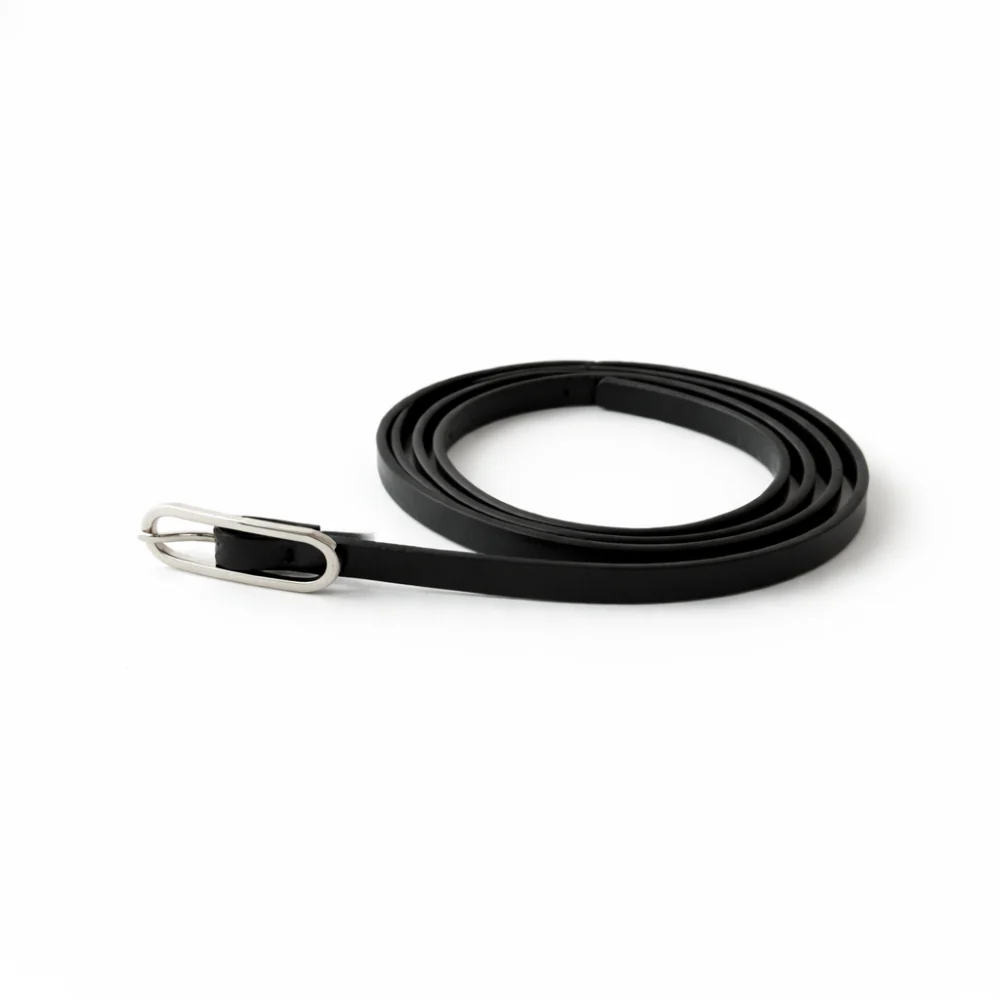 K&Co. Skinny Belt  - BLACK - Image 4