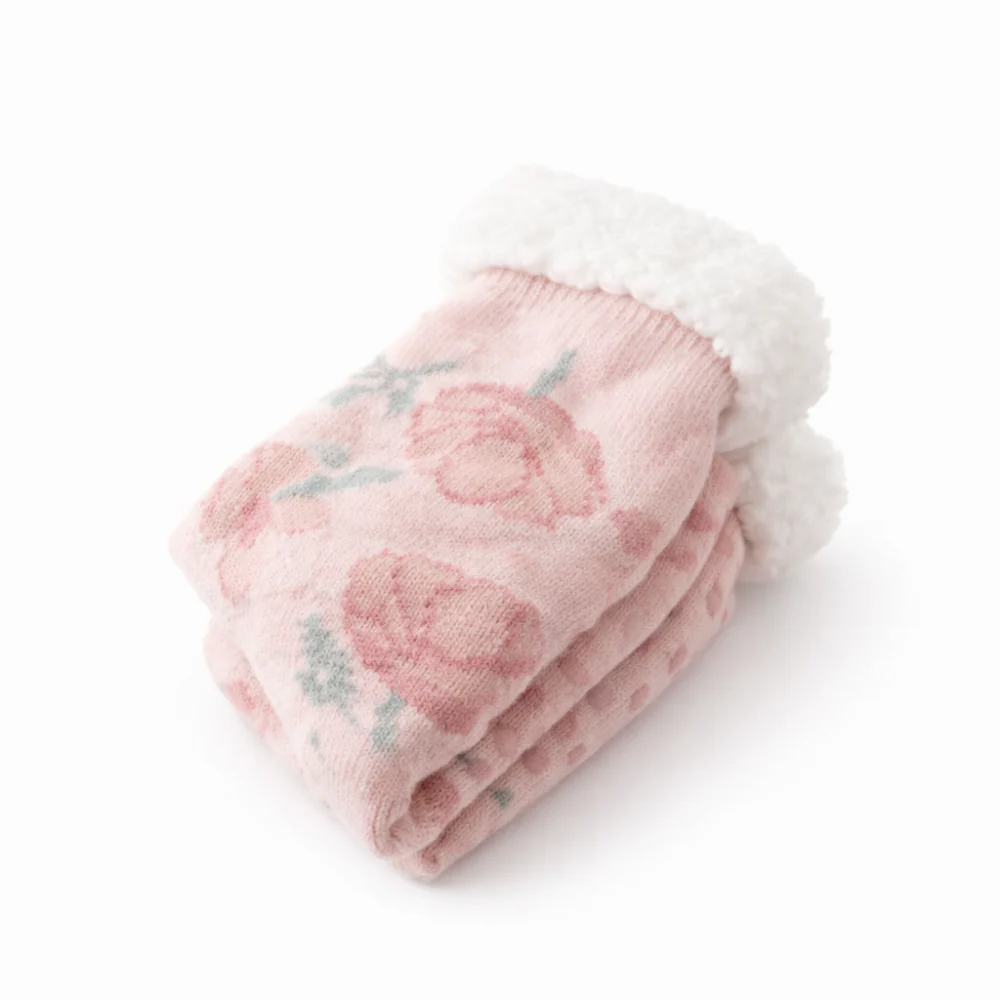 K&Co. Petal Series Slipper Socks - Petal Series PINK - Image 3