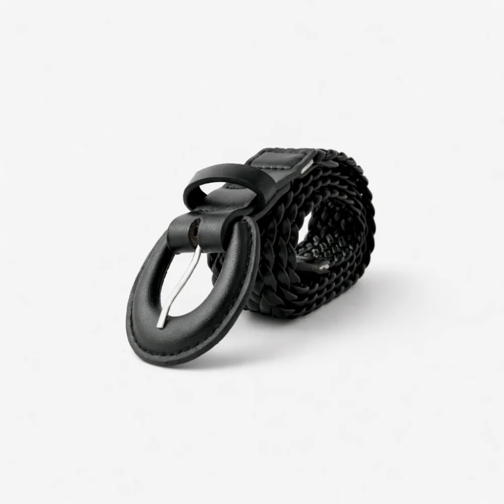 K&Co. Weave Belt - BLACK - Image 2