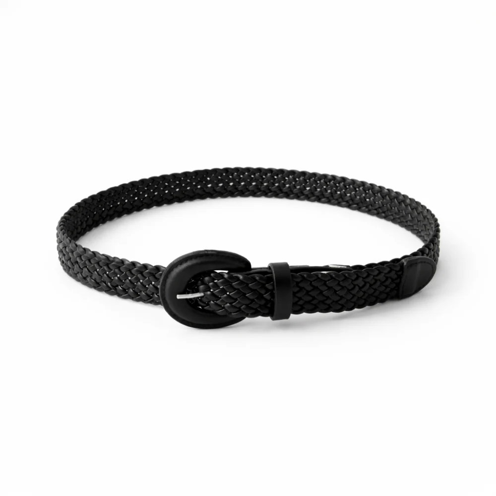 K&Co. Weave Belt - BLACK - Image 3