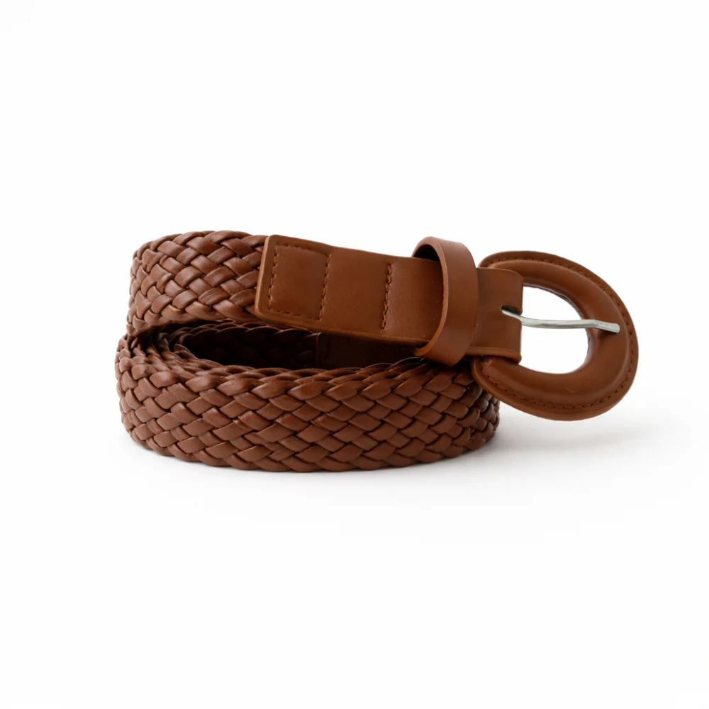 K&Co. Weave Belt - TAN