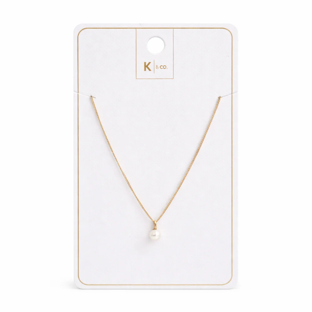 K&Co. Signature Jewellery Erin Pearl Necklace - GOLD