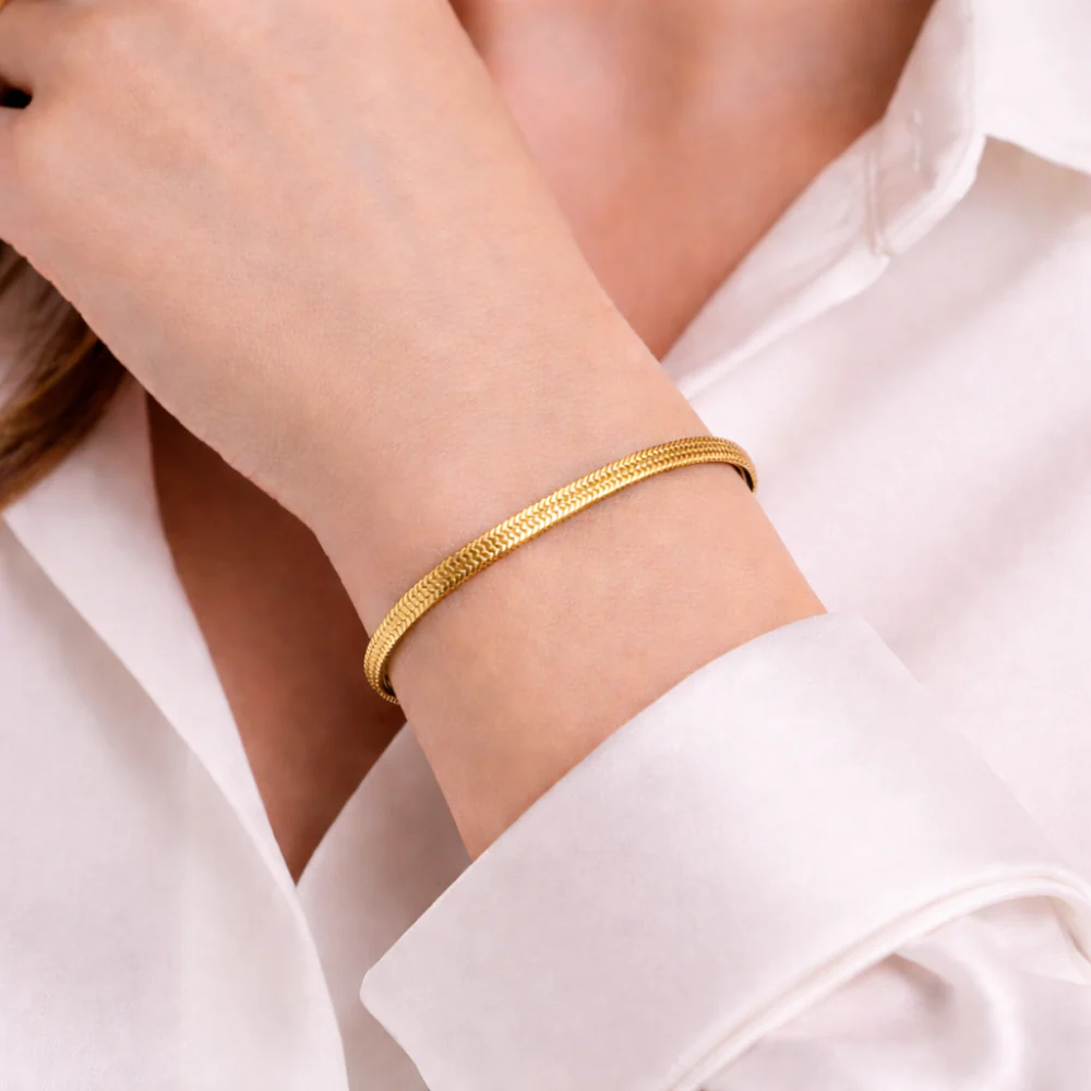 K&Co. Signature Jewellery Jada Snake Chain Bracelet - GOLD - Image 2