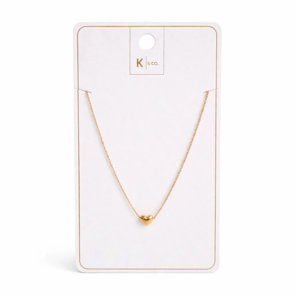 K&Co. Signature Jewellery Lia Heart Necklace - GOLD
