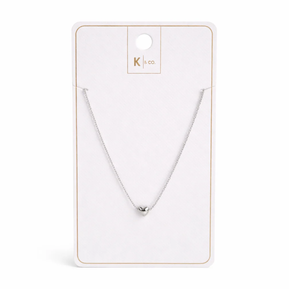 K&Co. Signature Jewellery Lia Heart Necklace - SILVER