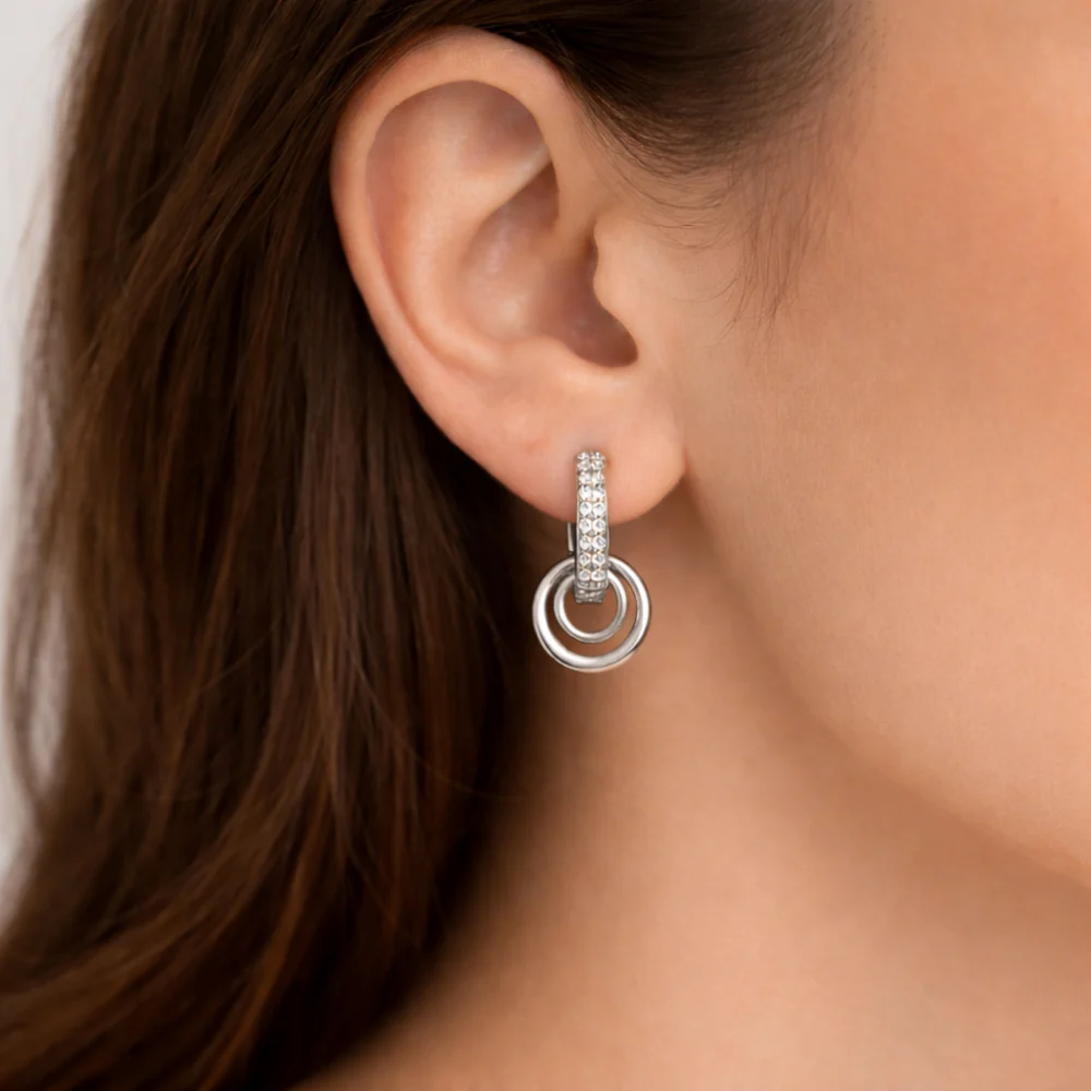 K&Co. Signature Jewellery Nala Earrings - SILVER - Image 2