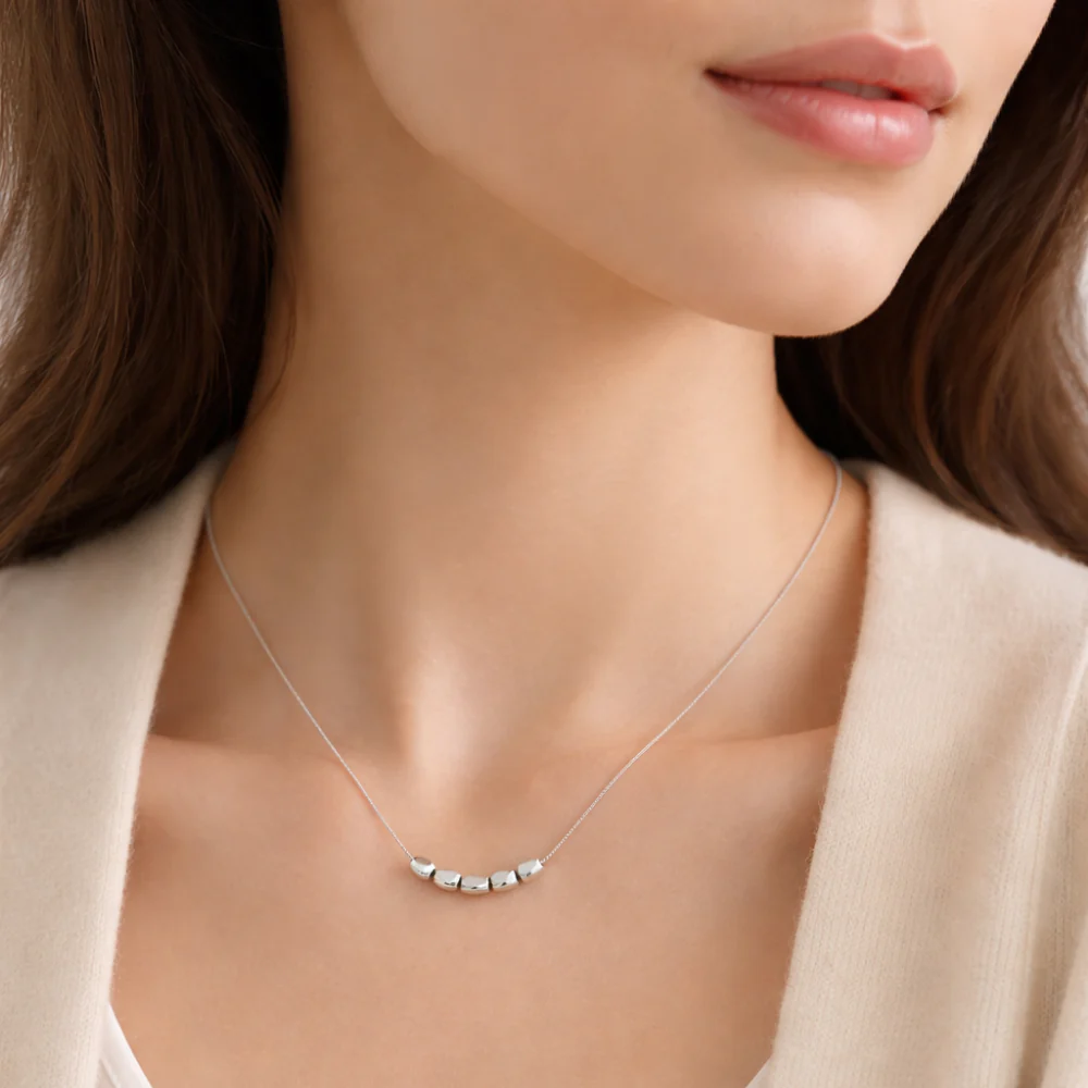 K&Co. Signature Jewellery Orla Bead Necklace - SILVER - Image 2