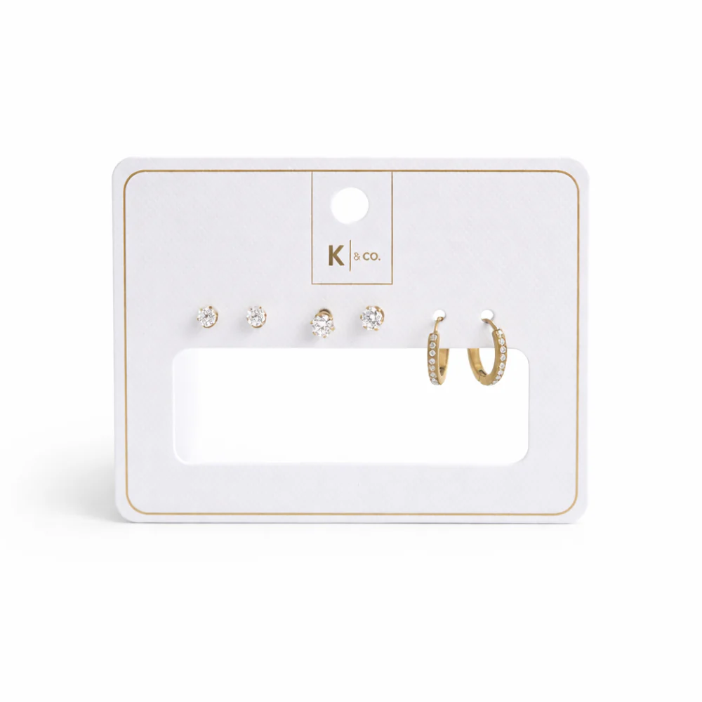 K&Co. Signature Jewellery Tiana Earring Set - GOLD