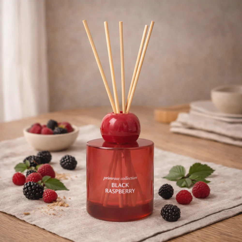 K&Co. Primrose Collection Glass Diffuser - BLACK RASPBERRY - Image 2