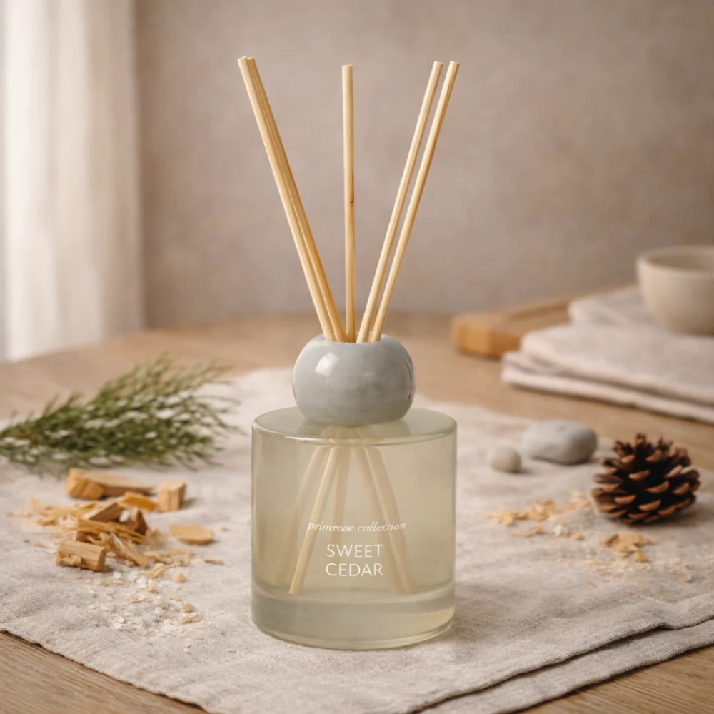 K&Co. Primrose Collection Glass Diffuser - SWEET CEDAR - Image 2