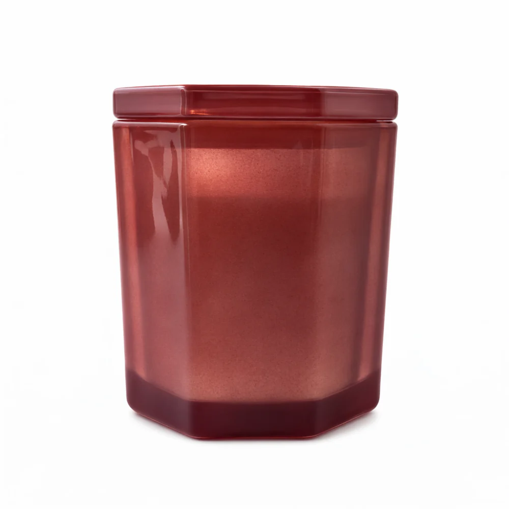 K&Co. Primrose Collection Glass Prism Candle - BLACK RASPBERRY - Image 3