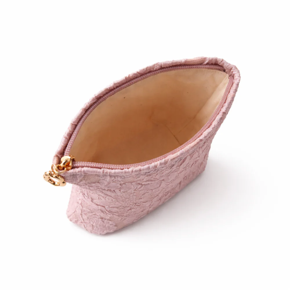K&Co. Primrose Collection Jacquard Make Up Bag - PINK - Image 3