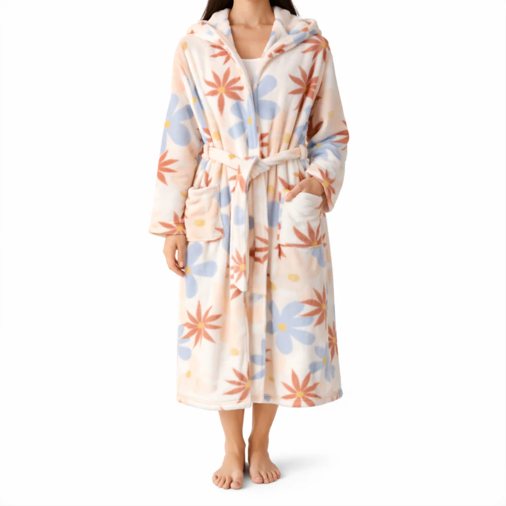 K&Co. Primrose Collection Printed Dressing Gown - PRIMROSE - Image 2
