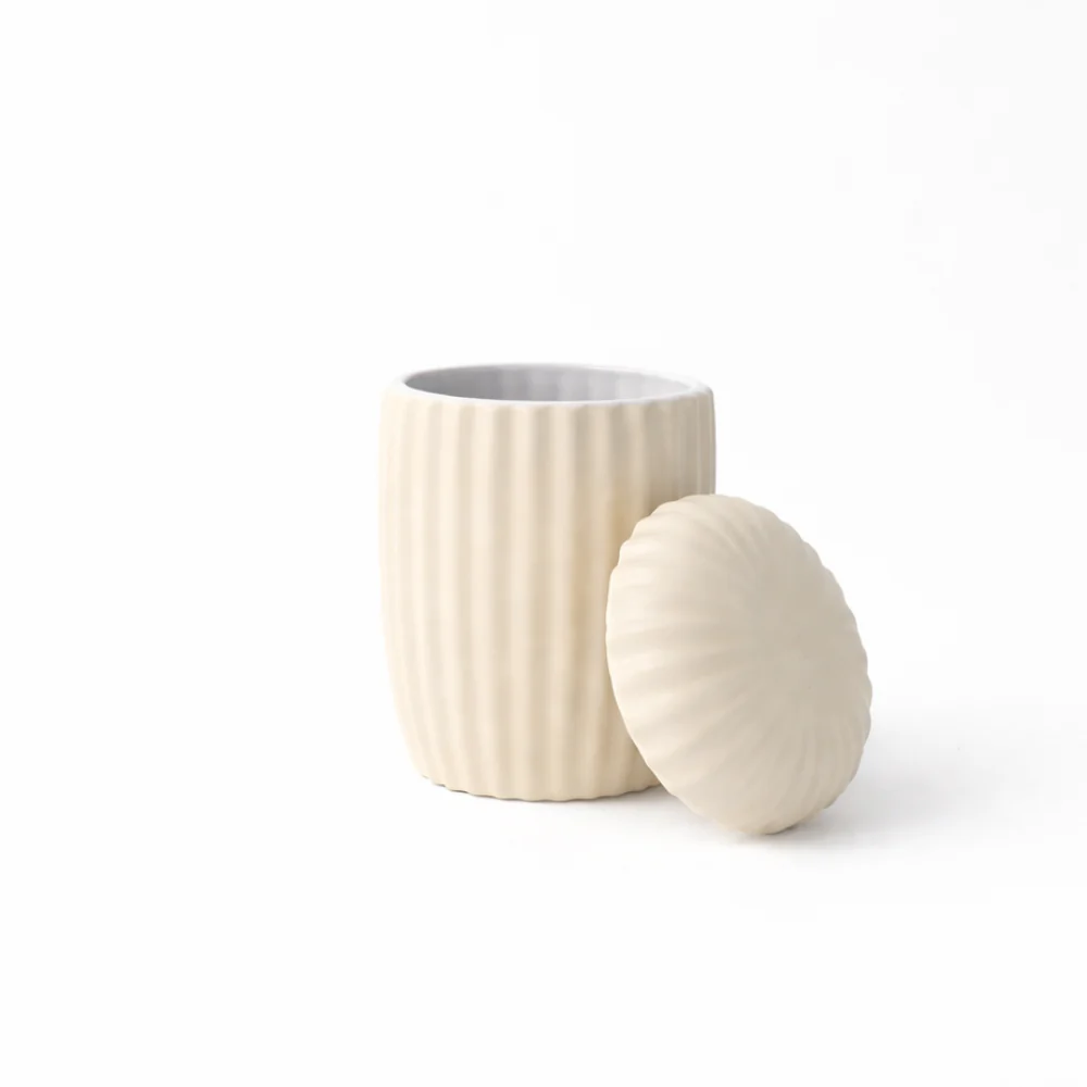 K&Co. Rhubarb Cannister - CREAM