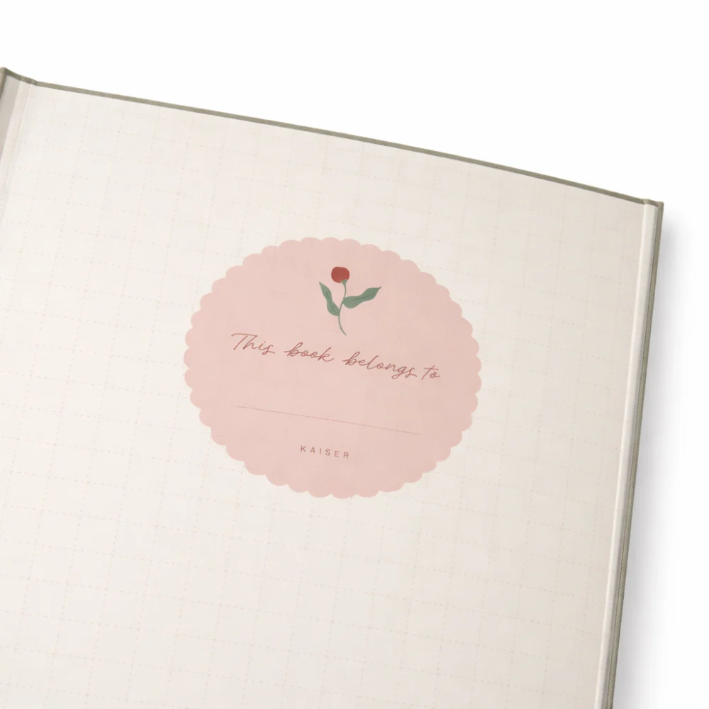 K&Co. Rhubarb Recipe Binder Large - BLOSSOM BUD - Image 2
