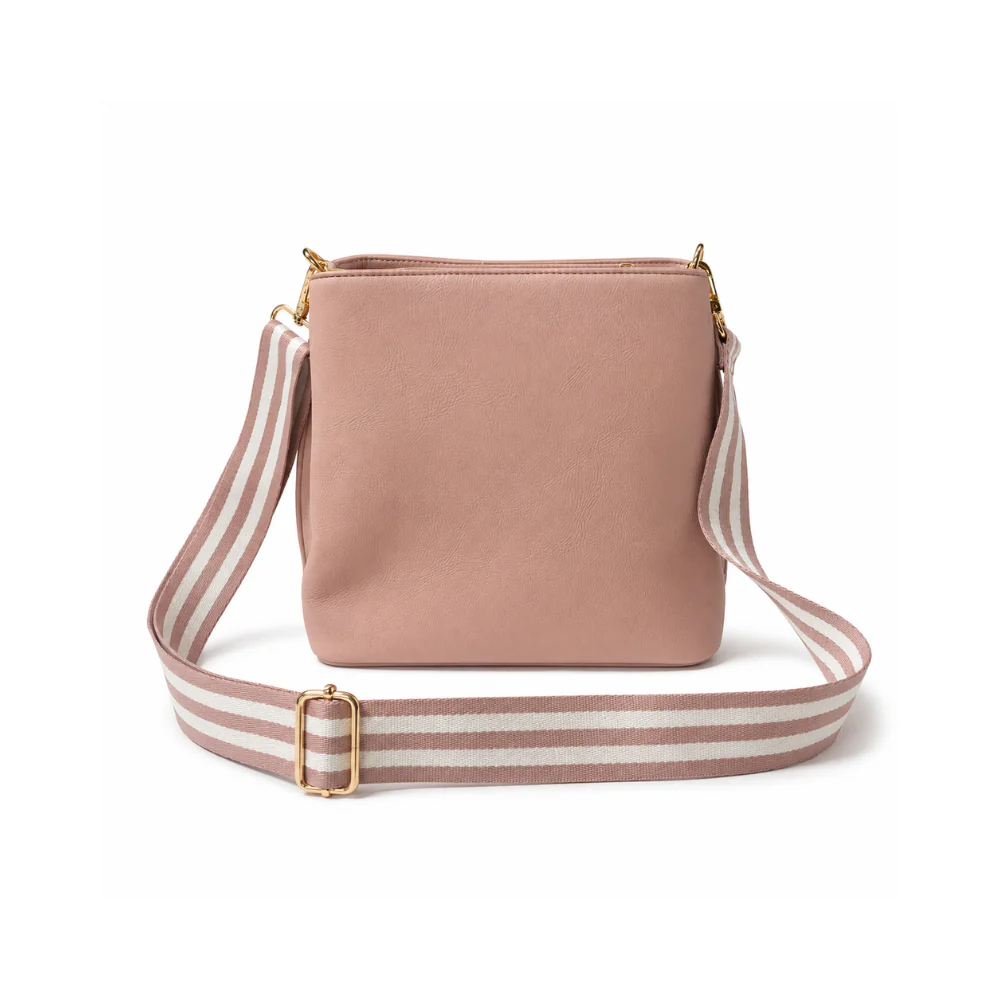 K&Co. Signature Series Textured Strap Bucket Bag - PINK