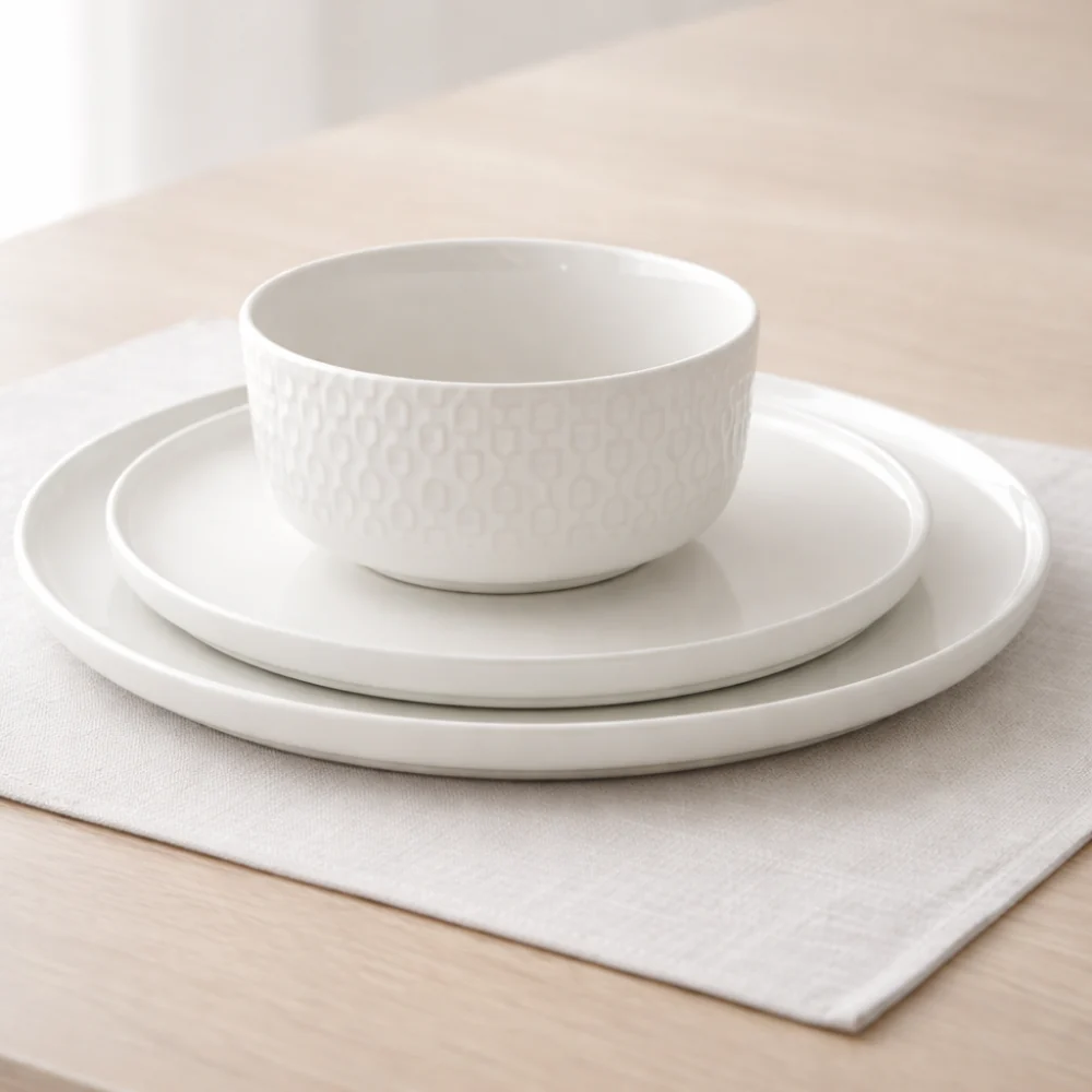 K&Co. Versaille Dinner Set 12pc - BONE - Image 2