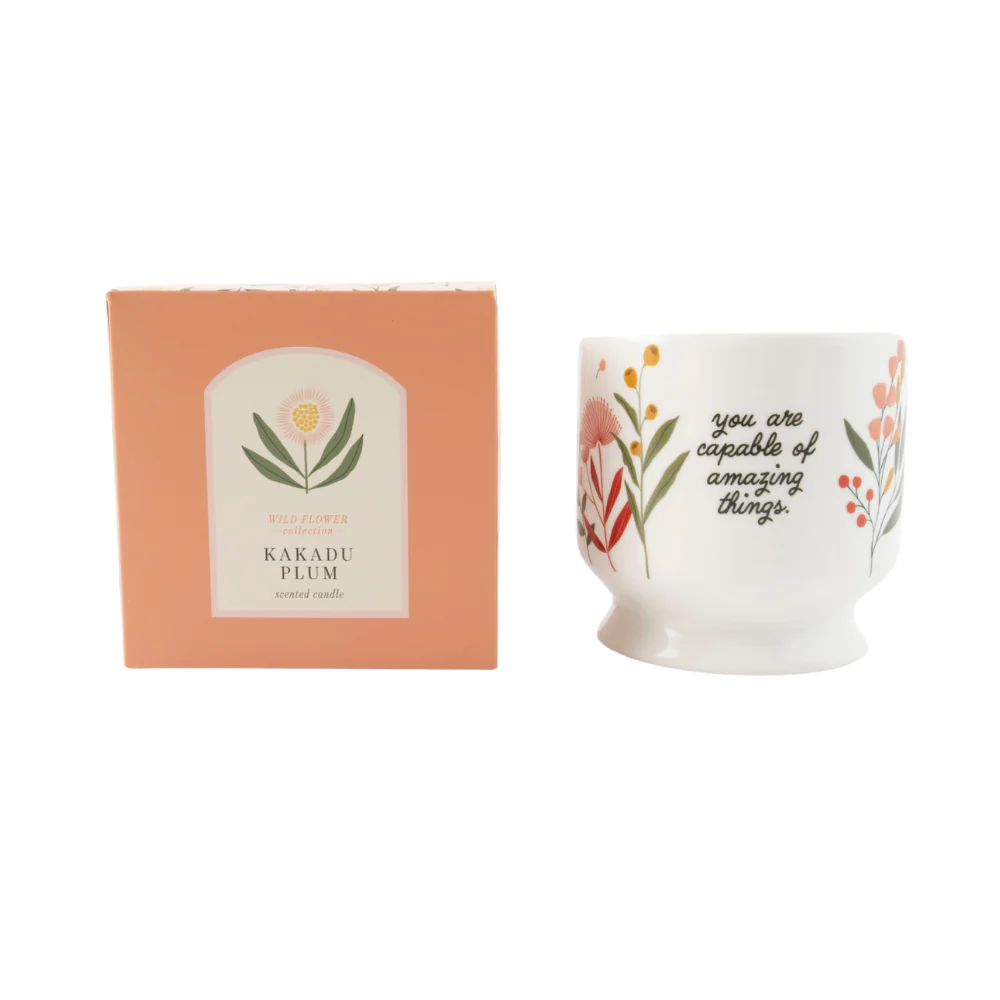 K&Co. Wild Flower Collection Ceramic Candle - AMAZING - Image 2