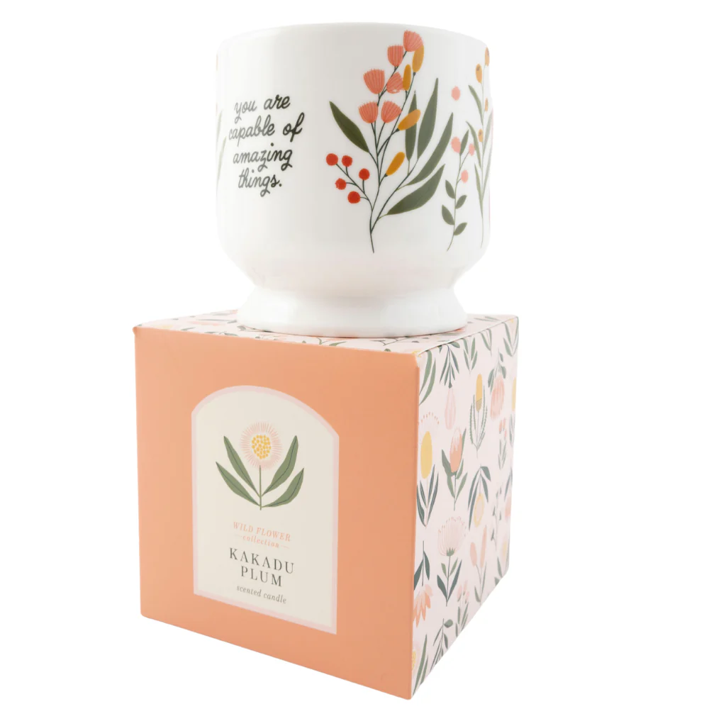 K&Co. Wild Flower Collection Ceramic Candle - AMAZING - Image 3