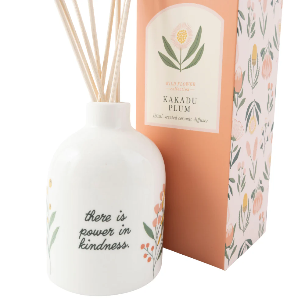K&Co. Wild Flower Collection Ceramic Diffuser - KINDNESS - Image 2
