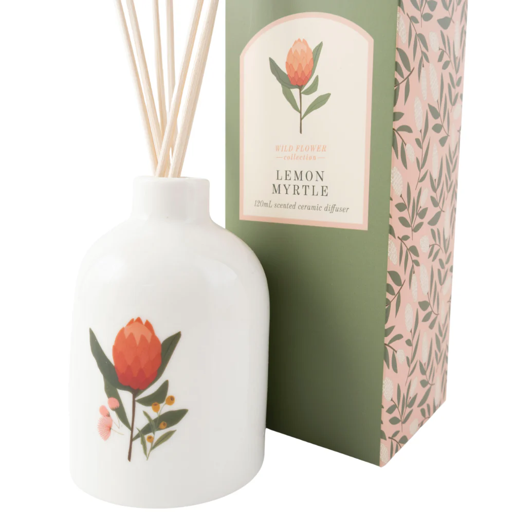 K&Co. Wild Flower Collection Ceramic Diffuser - WARATAH - Image 2