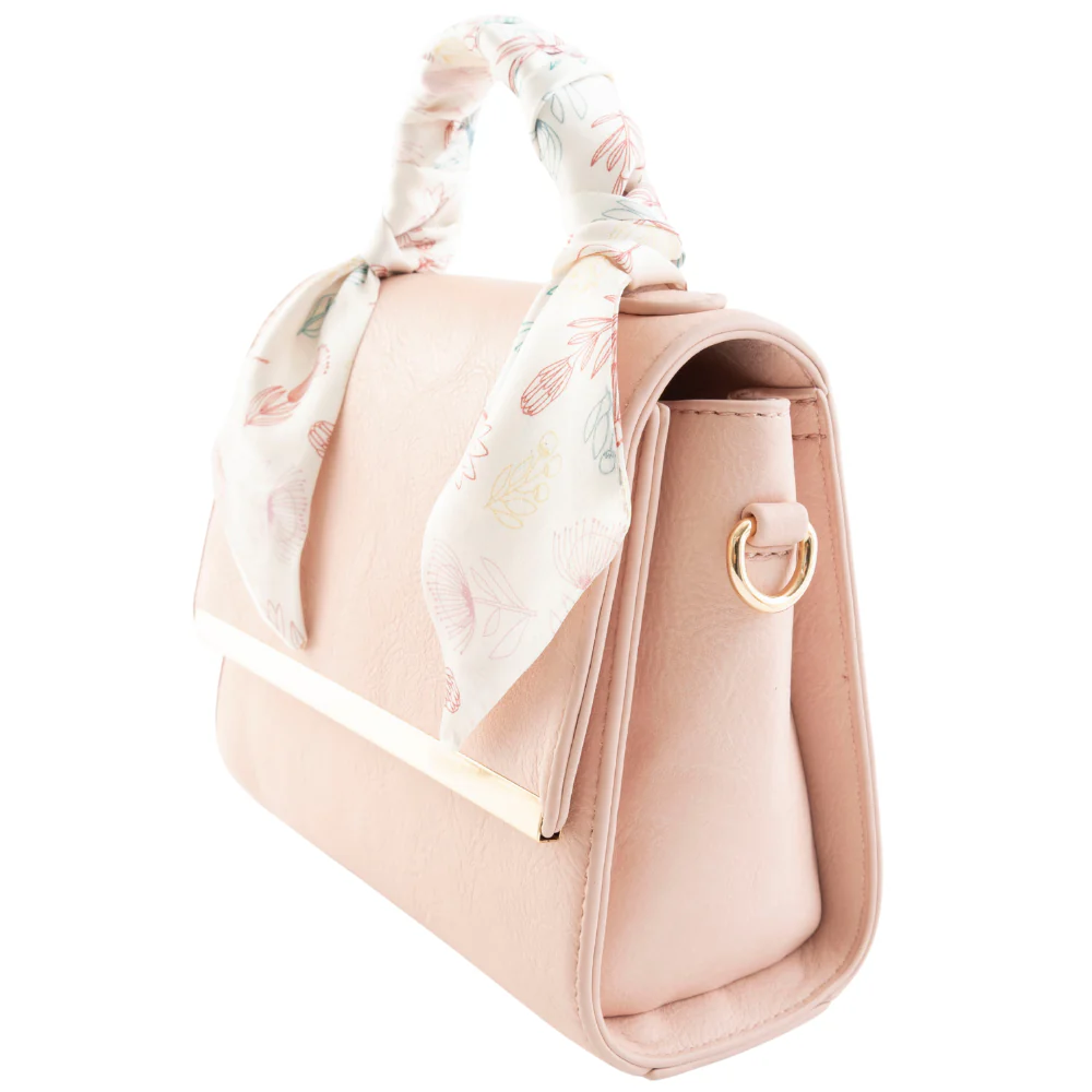 K&Co. Wild Flower Collection Handle Side Bag with Scarf - BALLERINA - Image 2