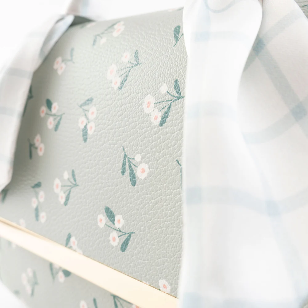 K&Co. Wild Flower Collection Handle Side Bag with Scarf - PAPER FLOWER - Image 3