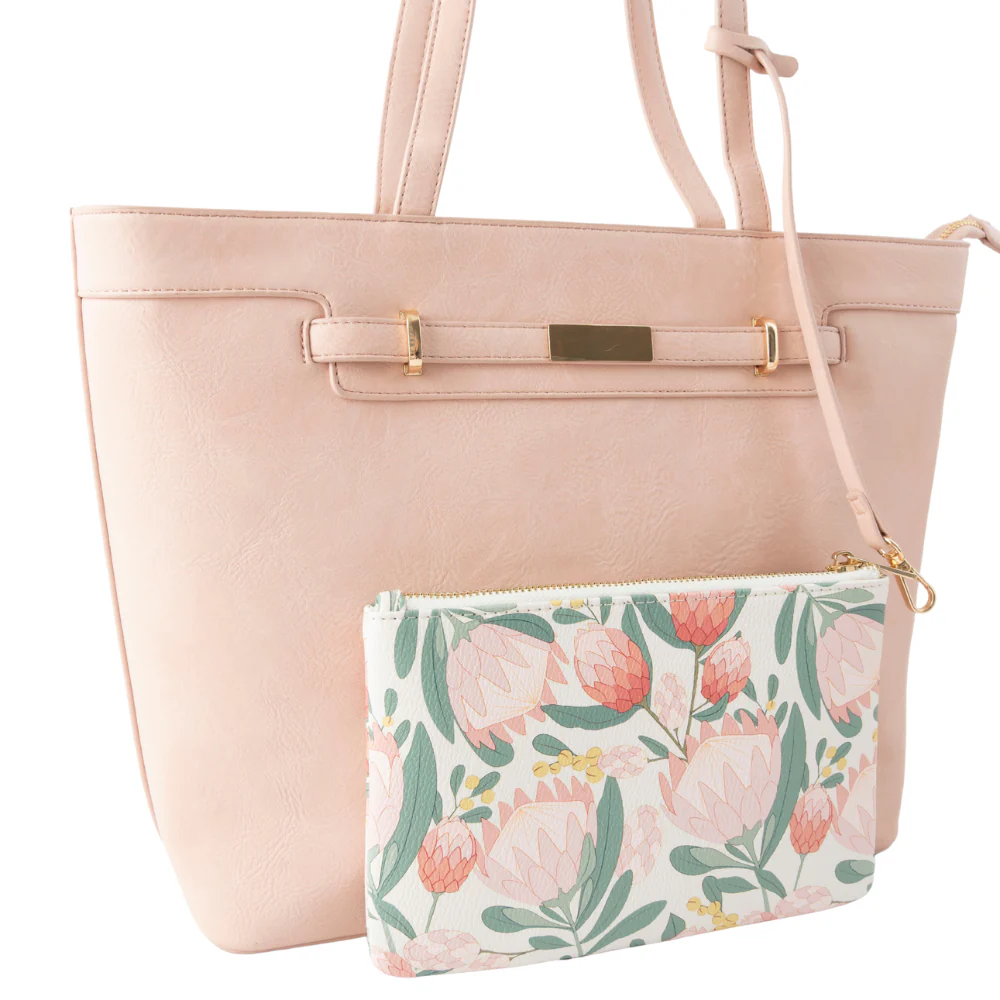 K&Co. Wild Flower Collection Large Tote Bag with Pouch - BALLERINA - Image 4