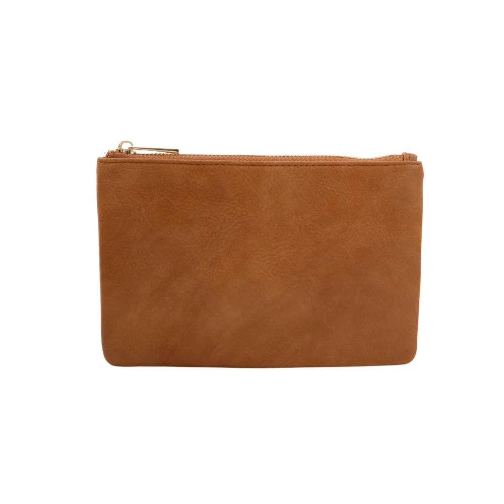 K&Co. Wild Flower Collection Large Tote Bag with Pouch - TAN - Image 3