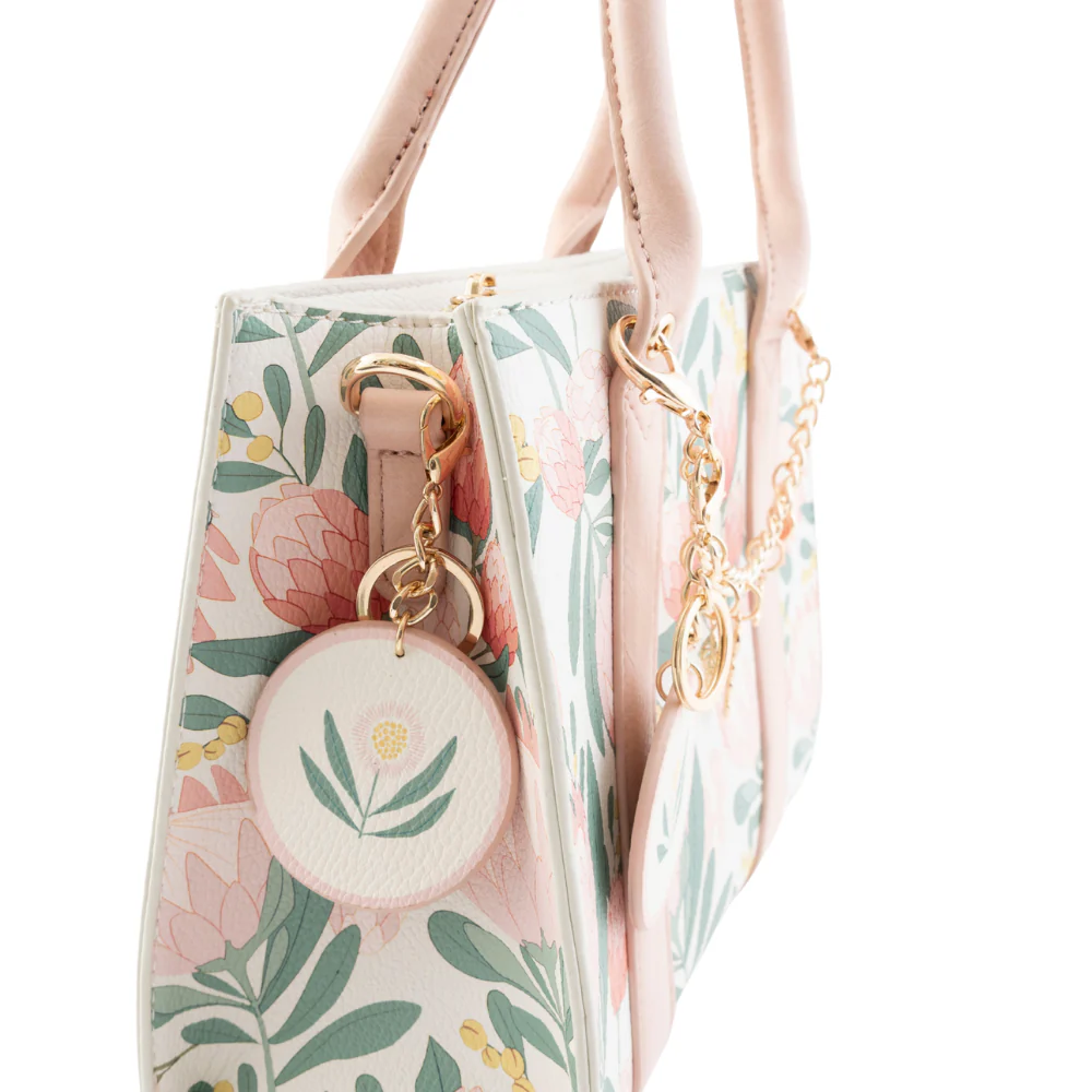K&Co. Wild Flower Collection Structured Mini Tote Bag with Charms - WILDFLOWER - Image 4