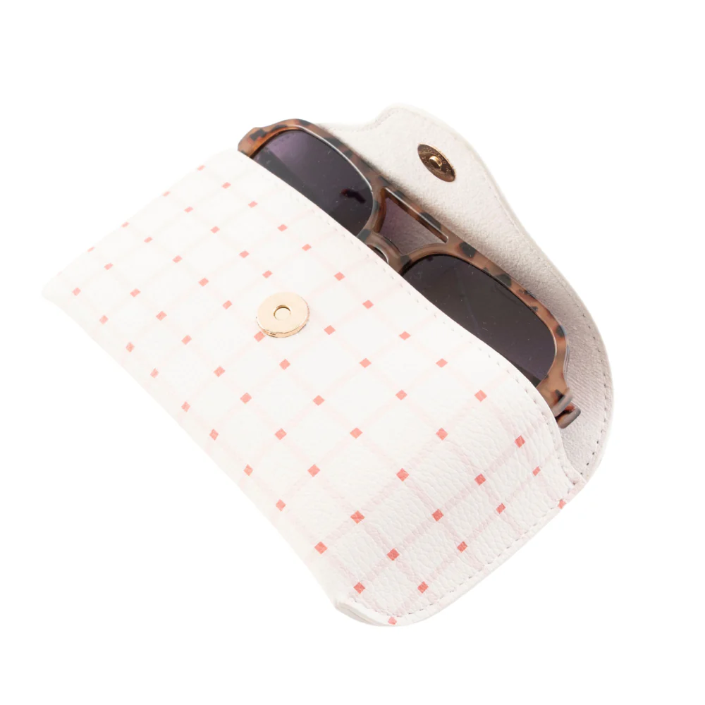 K&Co. Wild Flower Collection Sunglasses Case - PINK CHECK - Image 2