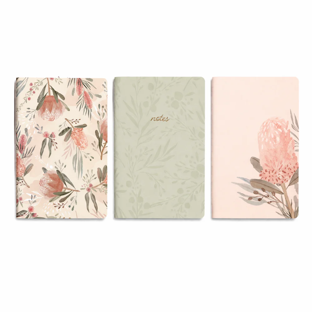 Kaiser 3pk A5 Notebook with Cover Set - BLOSSOMS - Image 2