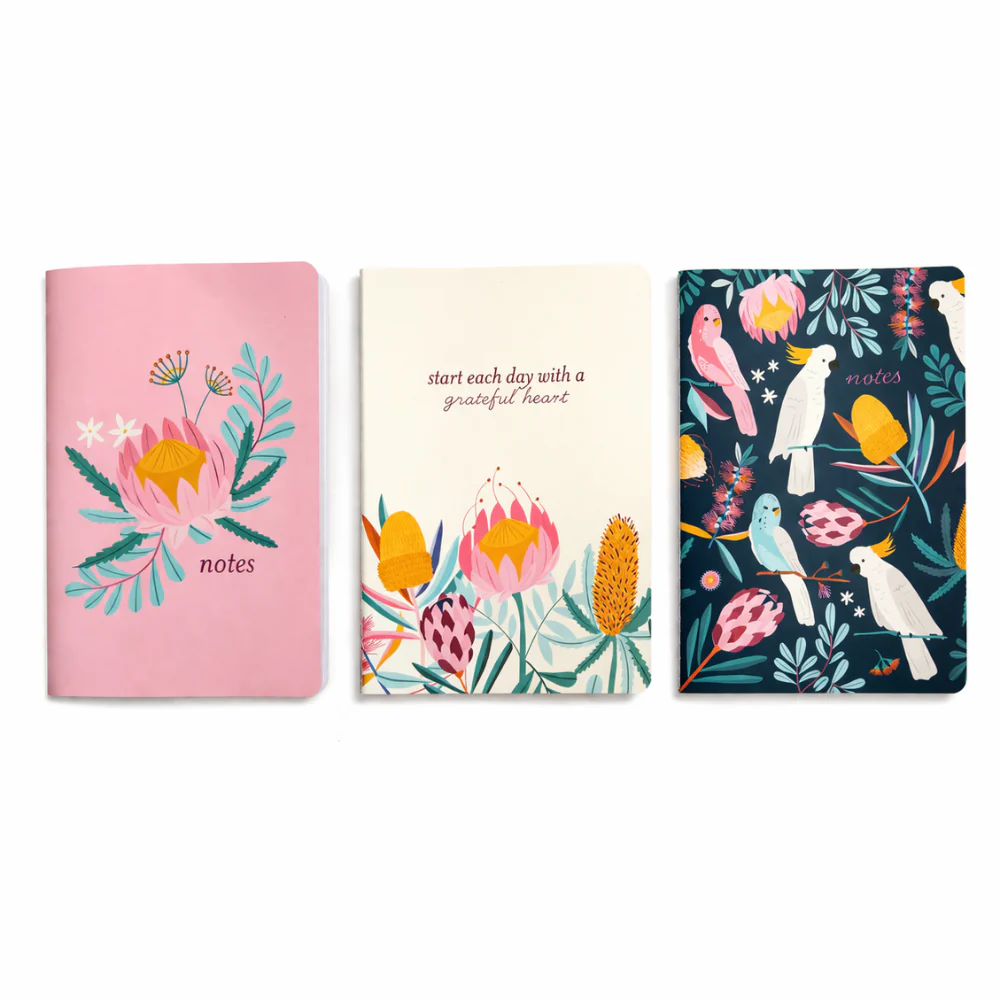 Kaiser 3pk A5 Notebook with Cover Set - INDIGO - Image 2