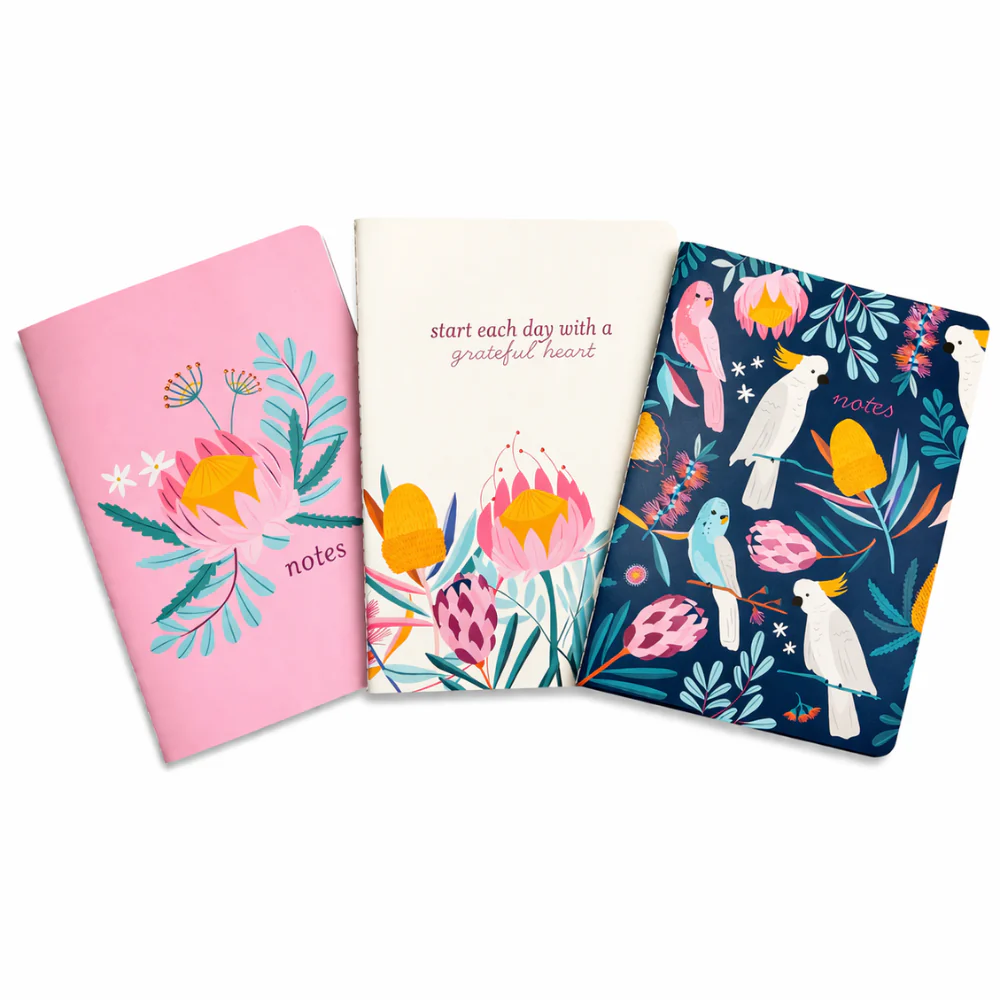 Kaiser 3pk A5 Notebook with Cover Set - INDIGO - Image 3