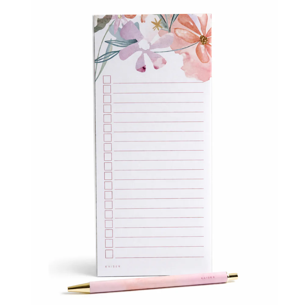 Kaiser List Notepad with Pen - PLUMBERRY